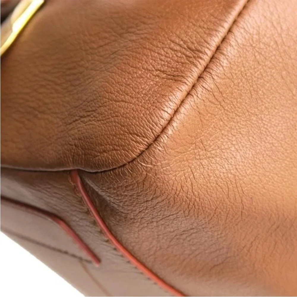 Celine Tea Leather Boston Handbag - Picture 3 of 10